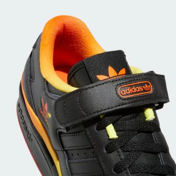 Adidas Originals Forum Low Mens Leather Sneaker Shoes Black FZ5891 NEW Size 13 - Picture 8 of 9